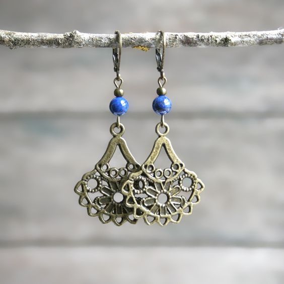 Boucles d'oreille de style boho chic